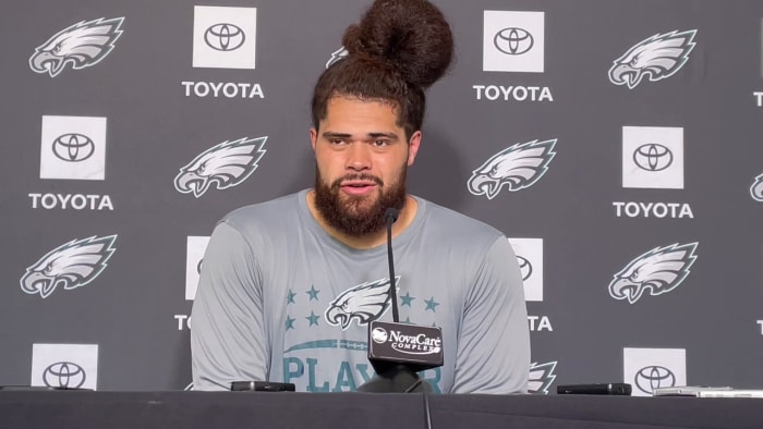 Isaac Seumalo on June 8, 2022